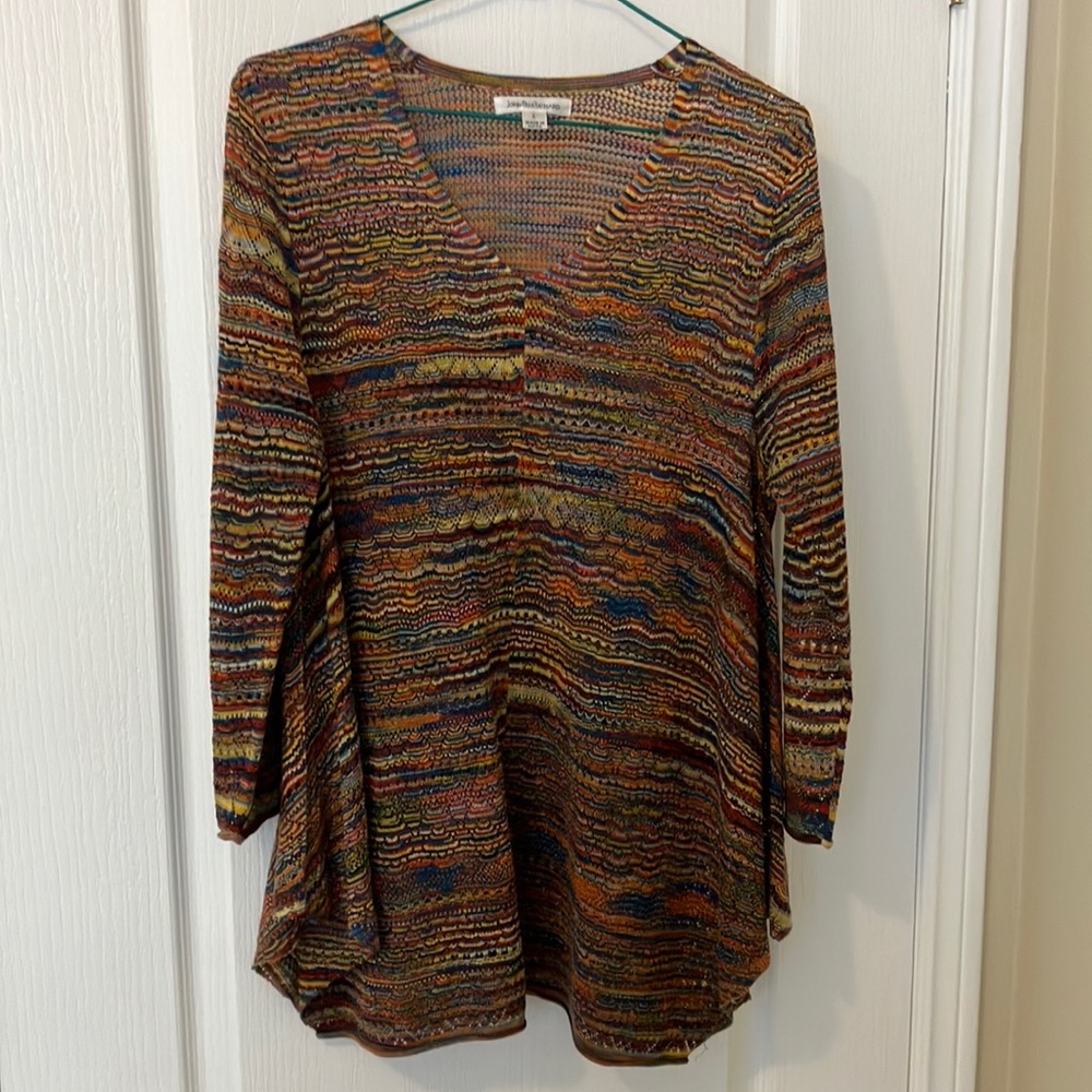 Multicolor Long Sleeve Knit Top